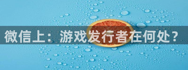 im电竞官网注册平台官网：微信上：游戏发行者在何处？